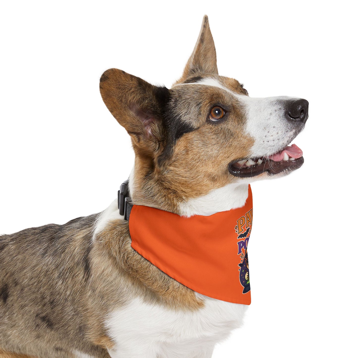 Halloween Pet Bandana Collar, Dog Accessory, Paws & Potions Design, Fall Fashion for Pets, Cute Dog Costume, Pet Halloween Gear