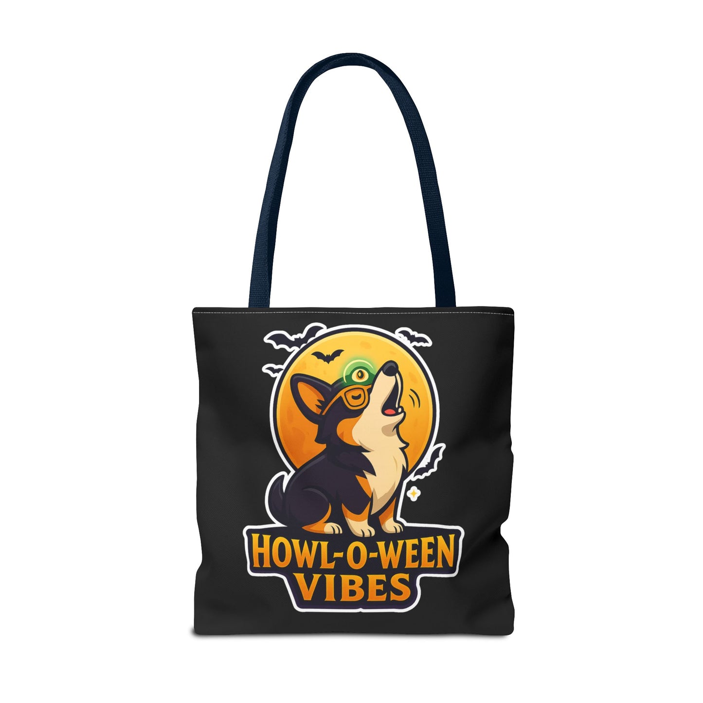 Halloween Dog Lover Tote Bag | Howl-O-Ween Vibes, Cute Dog Tote, Pet Owner Gift, Trick or Treat Bag, Fall Accessory