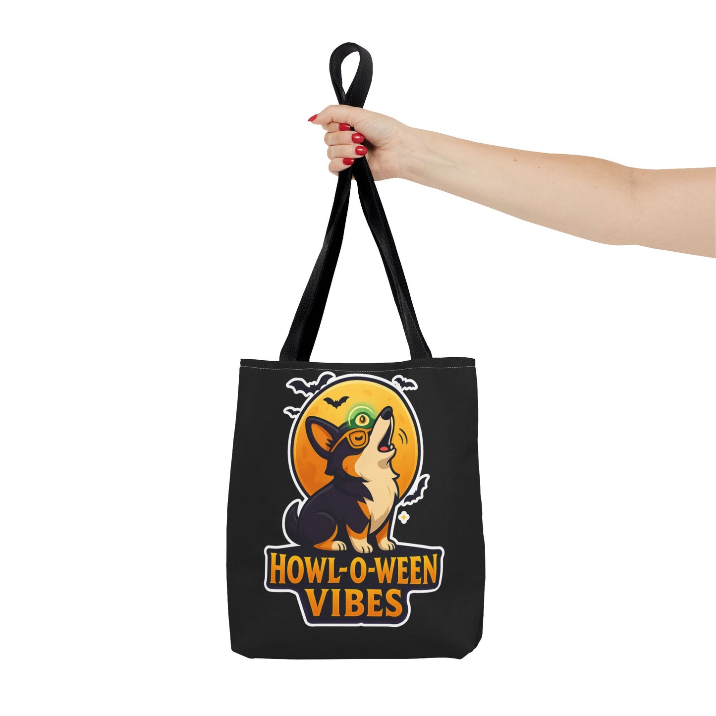Halloween Dog Lover Tote Bag | Howl-O-Ween Vibes, Cute Dog Tote, Pet Owner Gift, Trick or Treat Bag, Fall Accessory