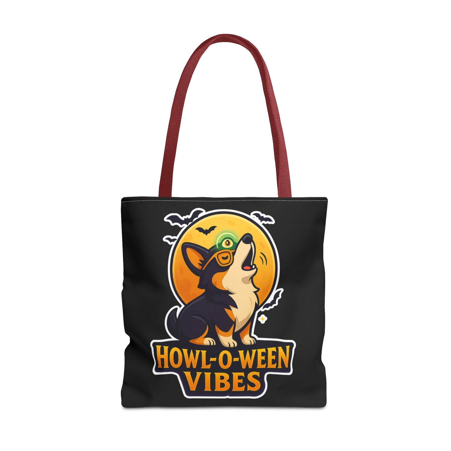 Halloween Dog Lover Tote Bag | Howl-O-Ween Vibes, Cute Dog Tote, Pet Owner Gift, Trick or Treat Bag, Fall Accessory