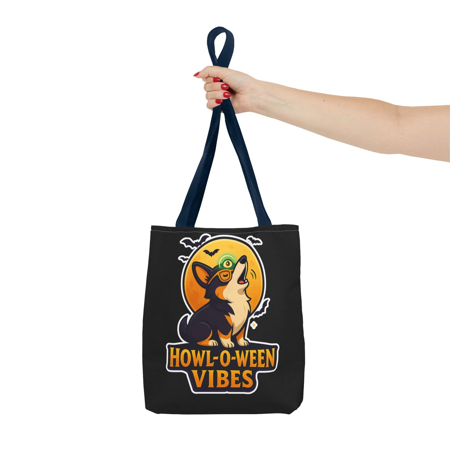 Halloween Dog Lover Tote Bag | Howl-O-Ween Vibes, Cute Dog Tote, Pet Owner Gift, Trick or Treat Bag, Fall Accessory