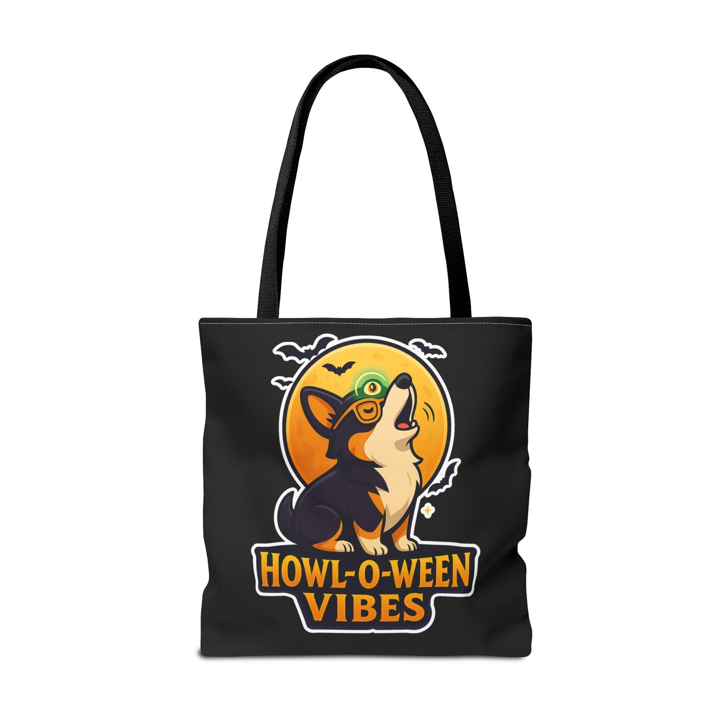 Halloween Dog Lover Tote Bag | Howl-O-Ween Vibes, Cute Dog Tote, Pet Owner Gift, Trick or Treat Bag, Fall Accessory