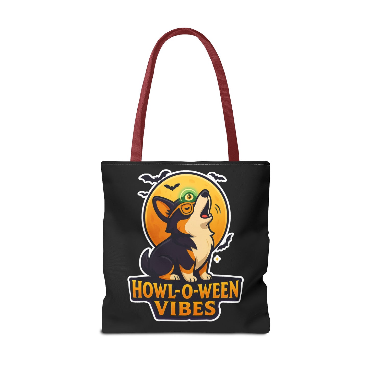 Halloween Dog Lover Tote Bag | Howl-O-Ween Vibes, Cute Dog Tote, Pet Owner Gift, Trick or Treat Bag, Fall Accessory