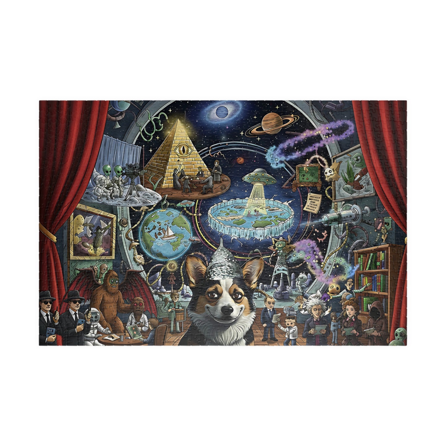 Meme Puzzle Conspiracy Corgi