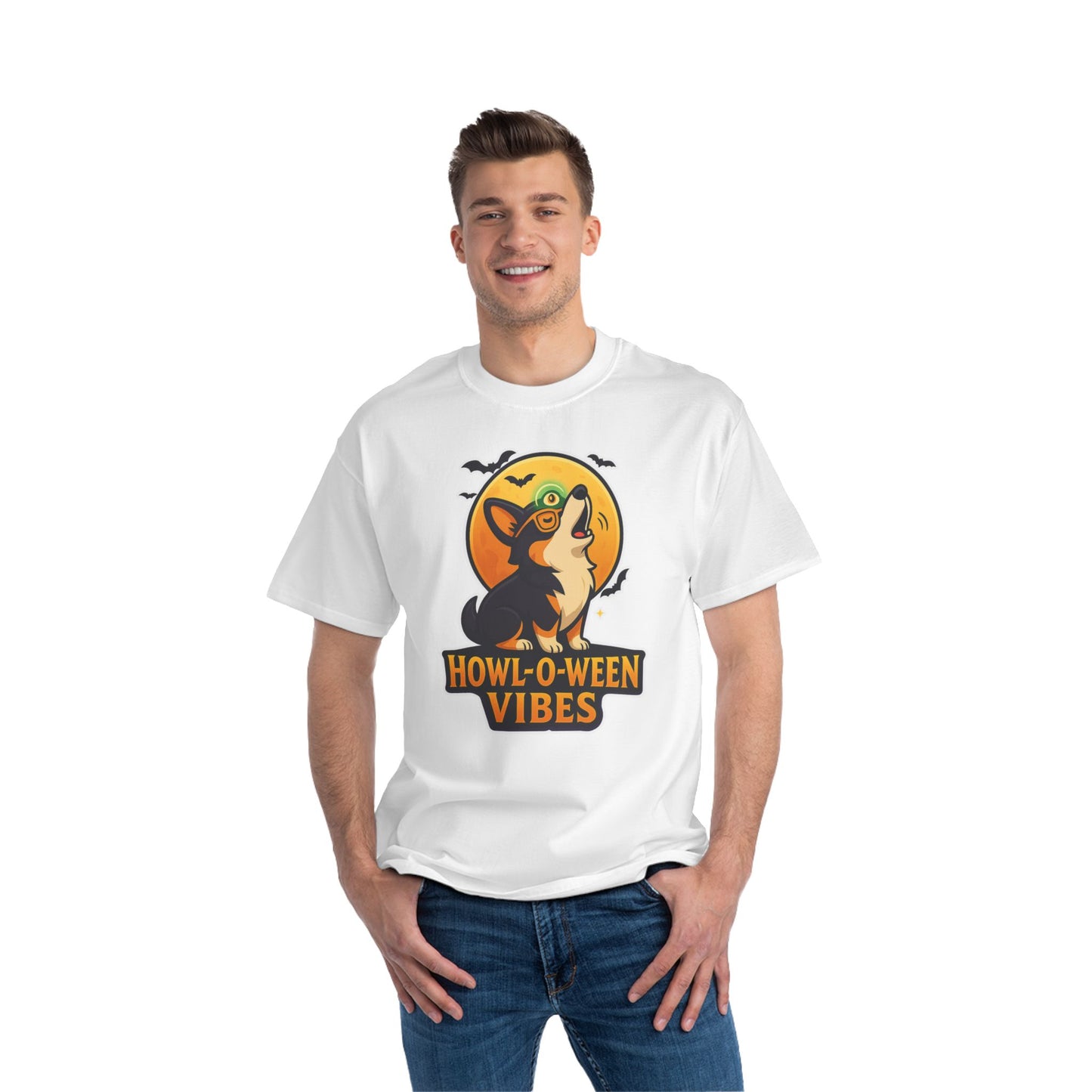 Howl-O-Ween Vibes T-Shirt | Funny Dog Shirt, Pet Lover Gift, Halloween Apparel, Cozy Tee, Casual Wear