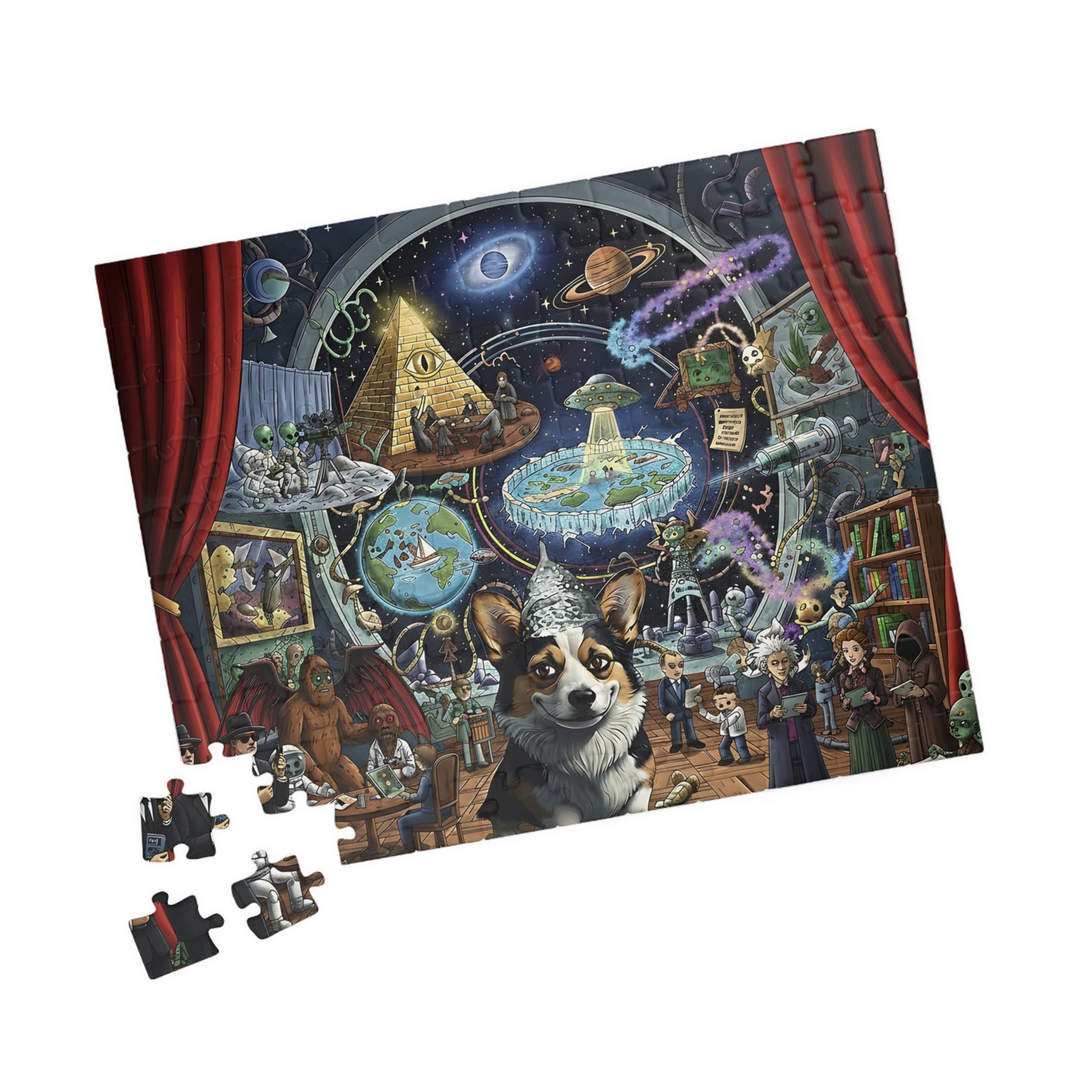 Meme Puzzle Conspiracy Corgi