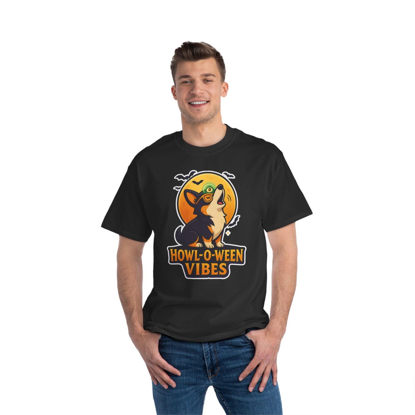 Howl-O-Ween Vibes T-Shirt | Funny Dog Shirt, Pet Lover Gift, Halloween Apparel, Cozy Tee, Casual Wear