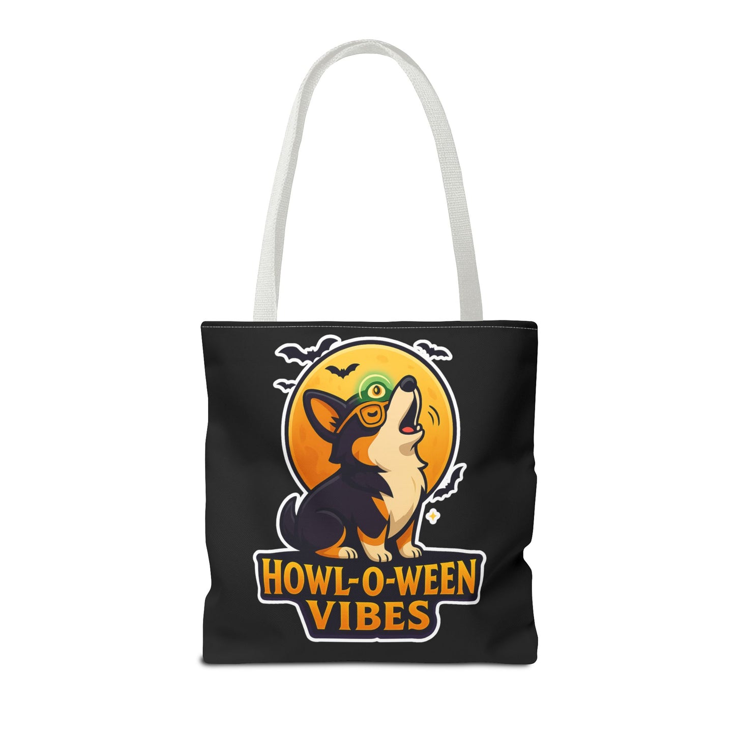 Halloween Dog Lover Tote Bag | Howl-O-Ween Vibes, Cute Dog Tote, Pet Owner Gift, Trick or Treat Bag, Fall Accessory
