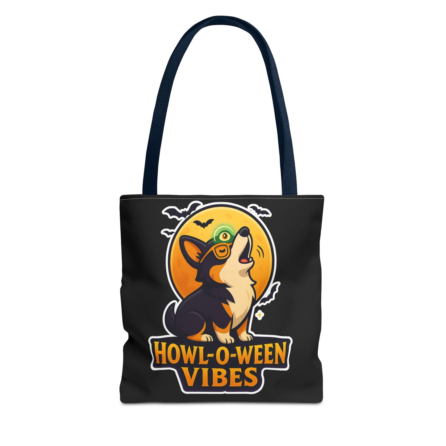 Halloween Dog Lover Tote Bag | Howl-O-Ween Vibes, Cute Dog Tote, Pet Owner Gift, Trick or Treat Bag, Fall Accessory