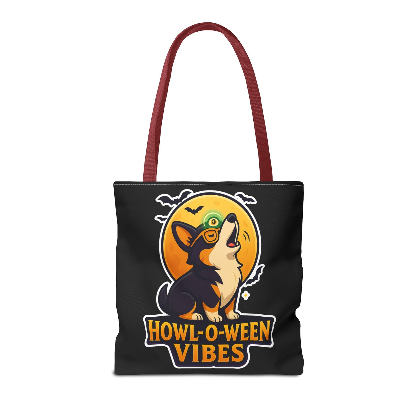 Halloween Dog Lover Tote Bag | Howl-O-Ween Vibes, Cute Dog Tote, Pet Owner Gift, Trick or Treat Bag, Fall Accessory