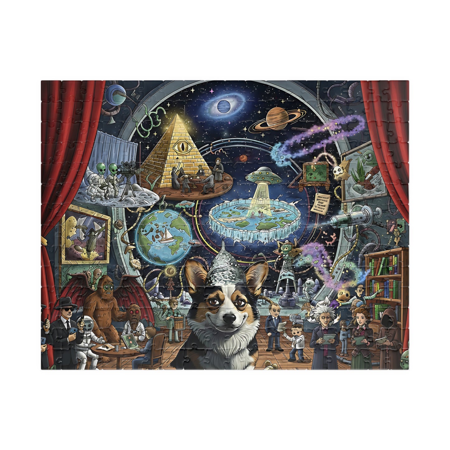 Meme Puzzle Conspiracy Corgi