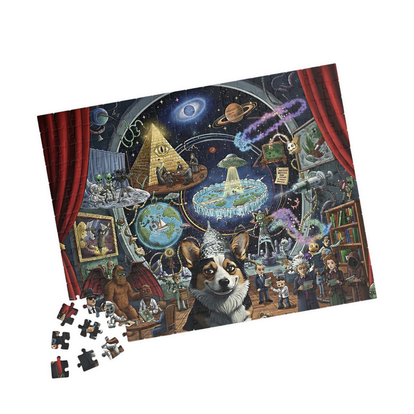 Meme Puzzle Conspiracy Corgi