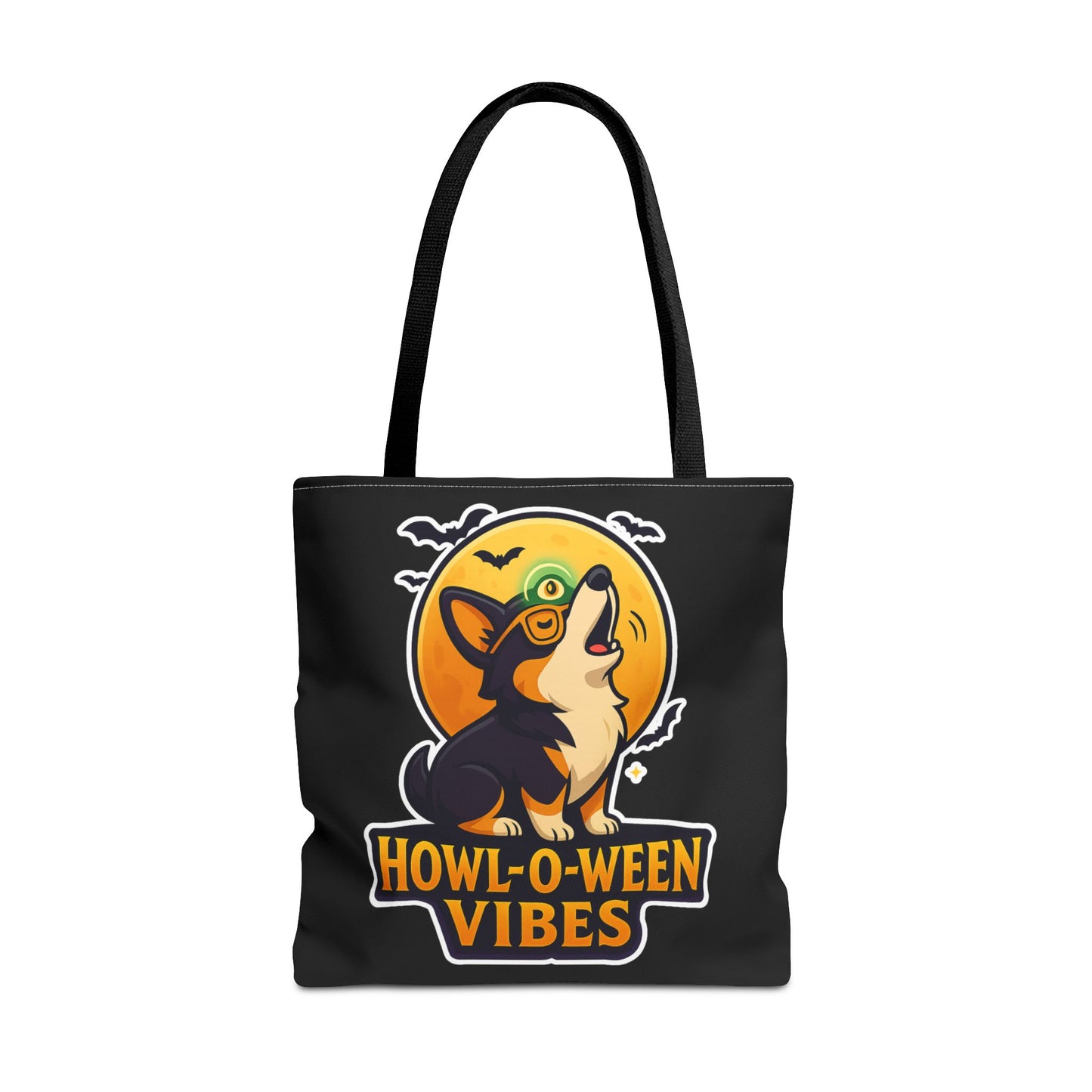 Halloween Dog Lover Tote Bag | Howl-O-Ween Vibes, Cute Dog Tote, Pet Owner Gift, Trick or Treat Bag, Fall Accessory