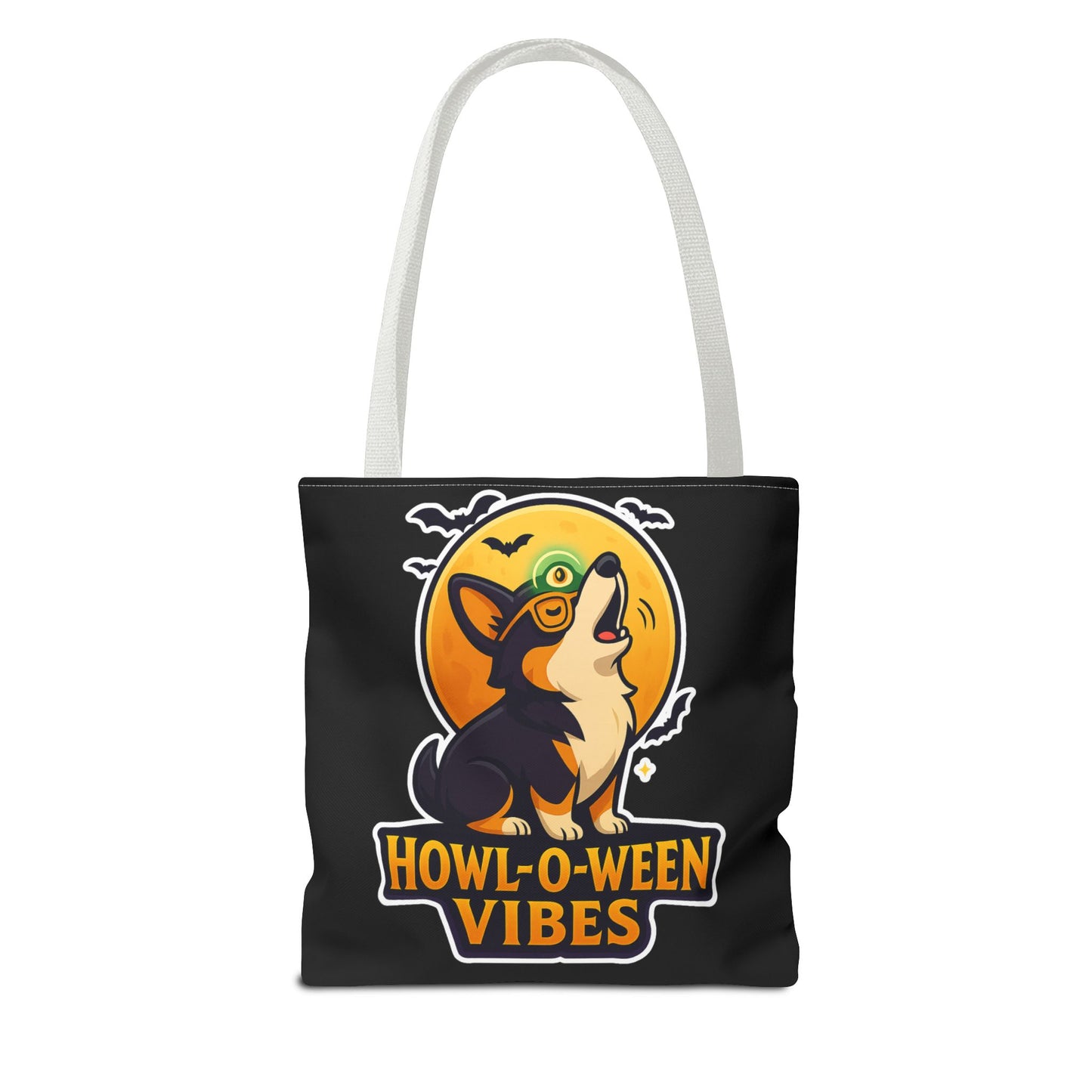 Halloween Dog Lover Tote Bag | Howl-O-Ween Vibes, Cute Dog Tote, Pet Owner Gift, Trick or Treat Bag, Fall Accessory