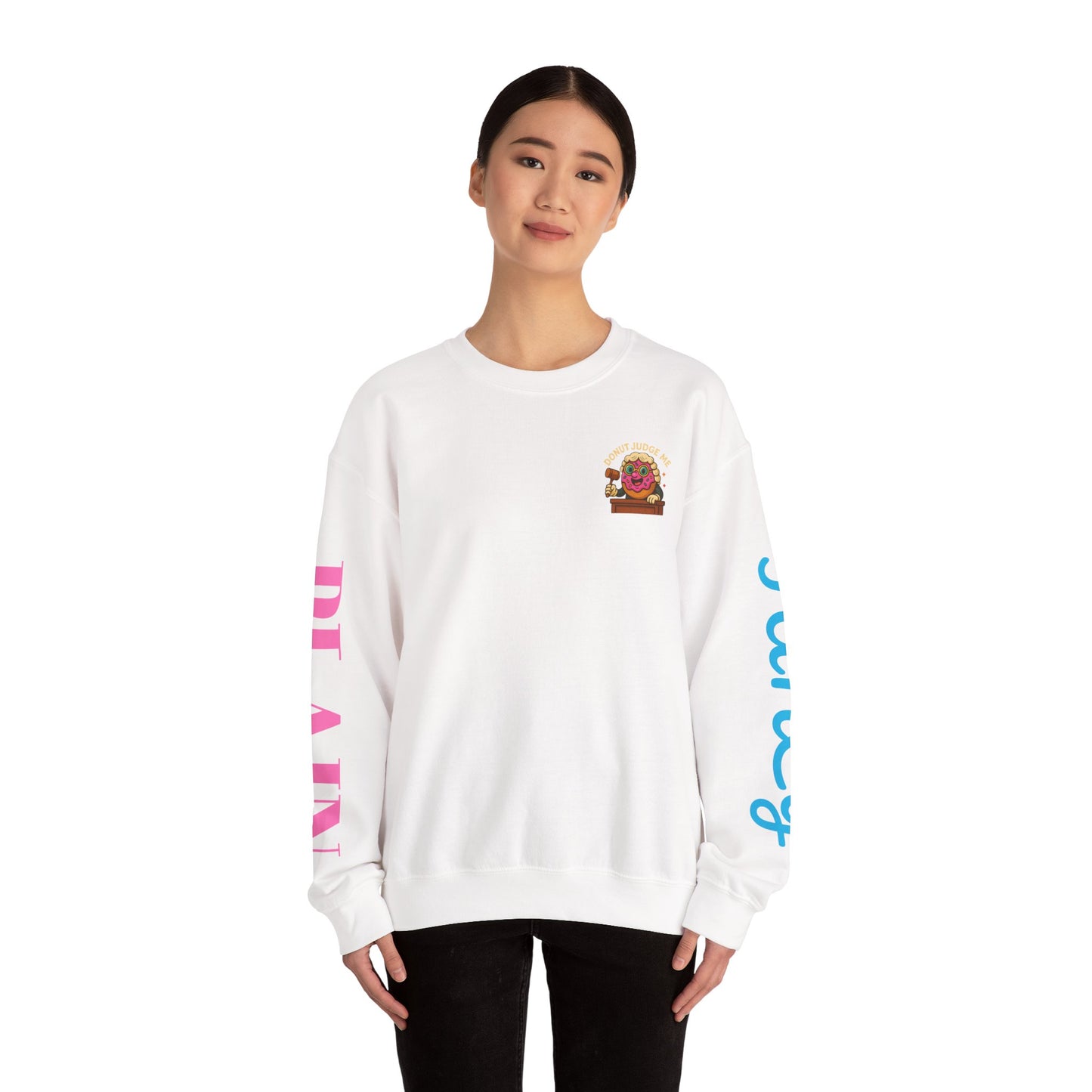 Donut Judge Me Sweatshirt | Funny Unisex Crewneck | Cozy Gift for Foodie Friends | Perfect for Birthdays, Holidays, or Just Because