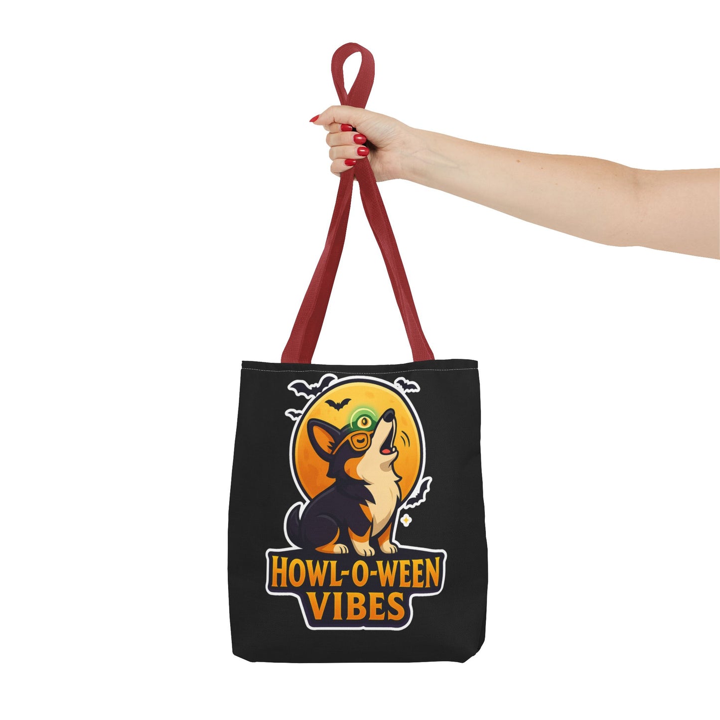 Halloween Dog Lover Tote Bag | Howl-O-Ween Vibes, Cute Dog Tote, Pet Owner Gift, Trick or Treat Bag, Fall Accessory
