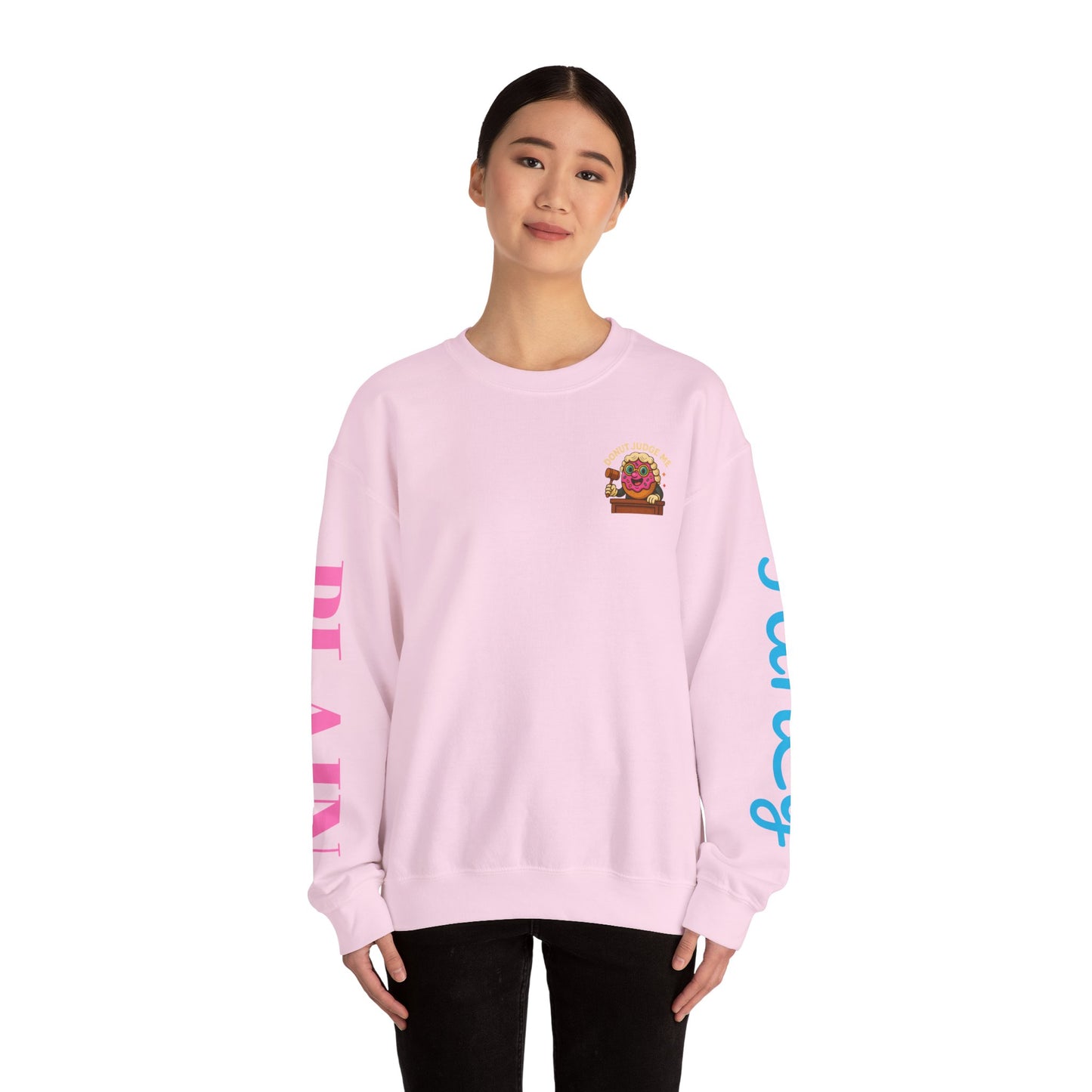 Donut Judge Me Sweatshirt | Funny Unisex Crewneck | Cozy Gift for Foodie Friends | Perfect for Birthdays, Holidays, or Just Because