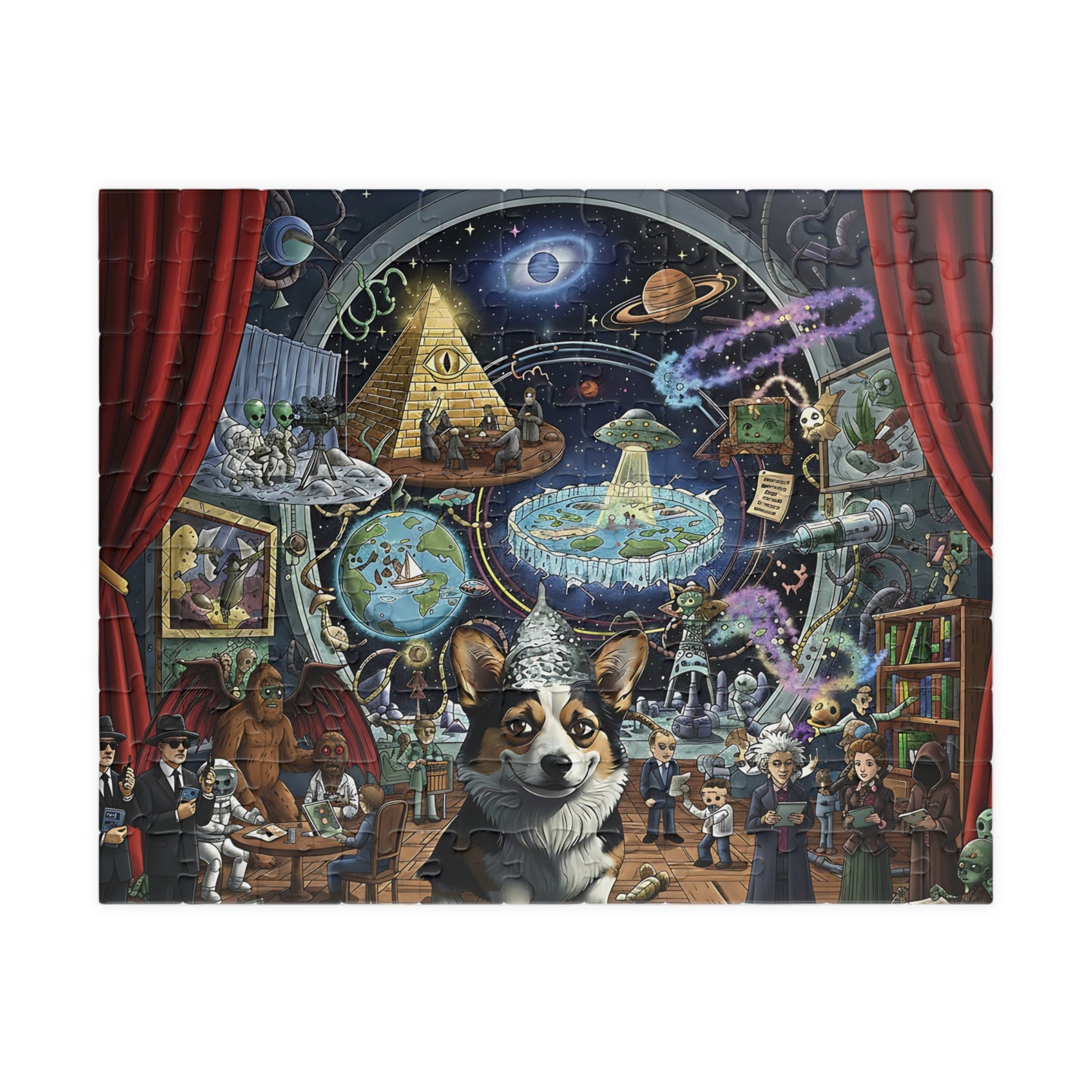 Meme Puzzle Conspiracy Corgi