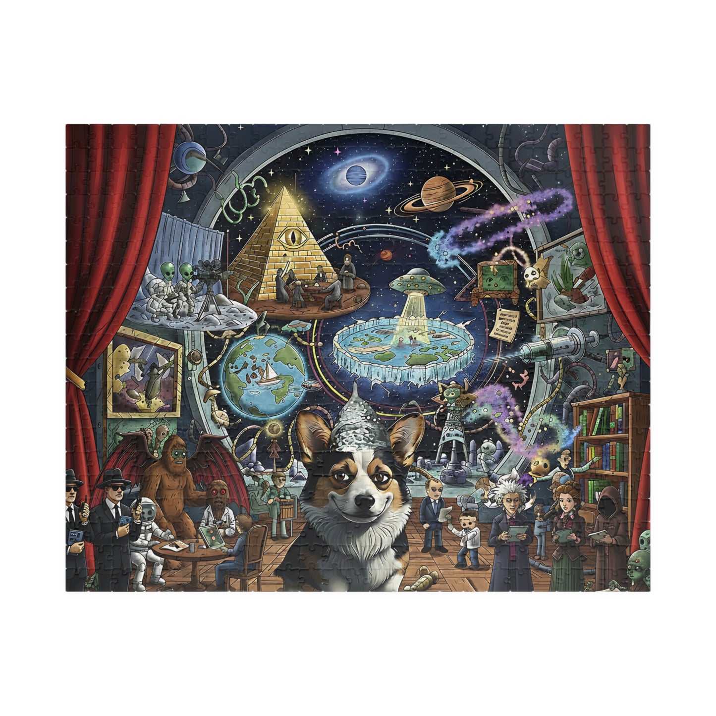 Meme Puzzle Conspiracy Corgi