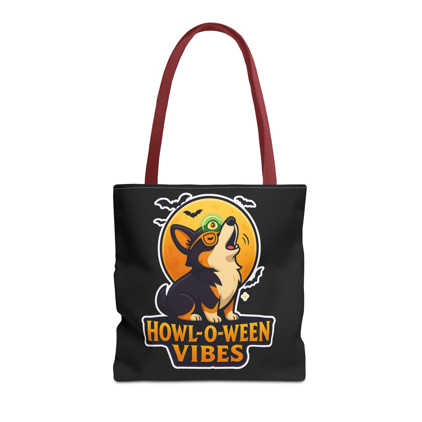 Halloween Dog Lover Tote Bag | Howl-O-Ween Vibes, Cute Dog Tote, Pet Owner Gift, Trick or Treat Bag, Fall Accessory