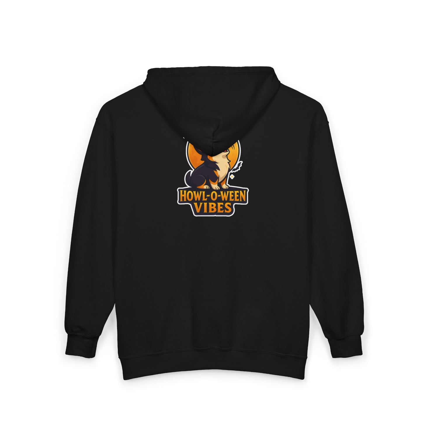 Corgi Pun Howl-o-ween Zip Up Hoodie