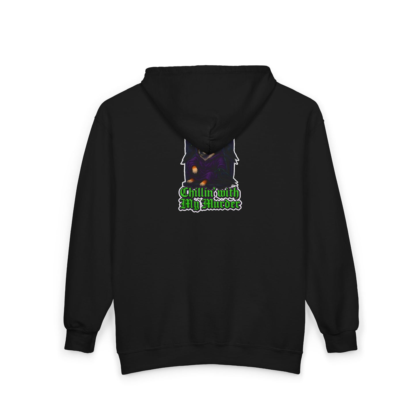 Corgi Crow Chillin Zip-Up Hoodie
