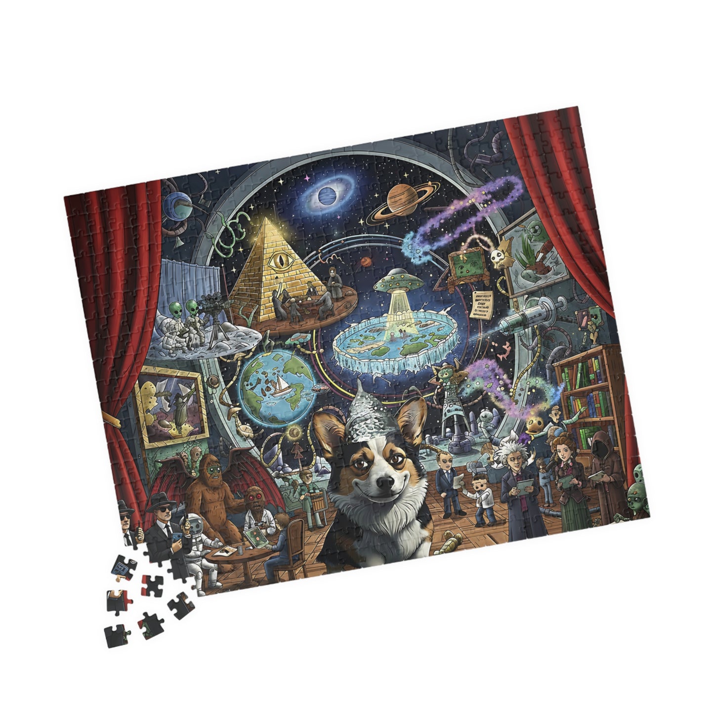 Meme Puzzle Conspiracy Corgi