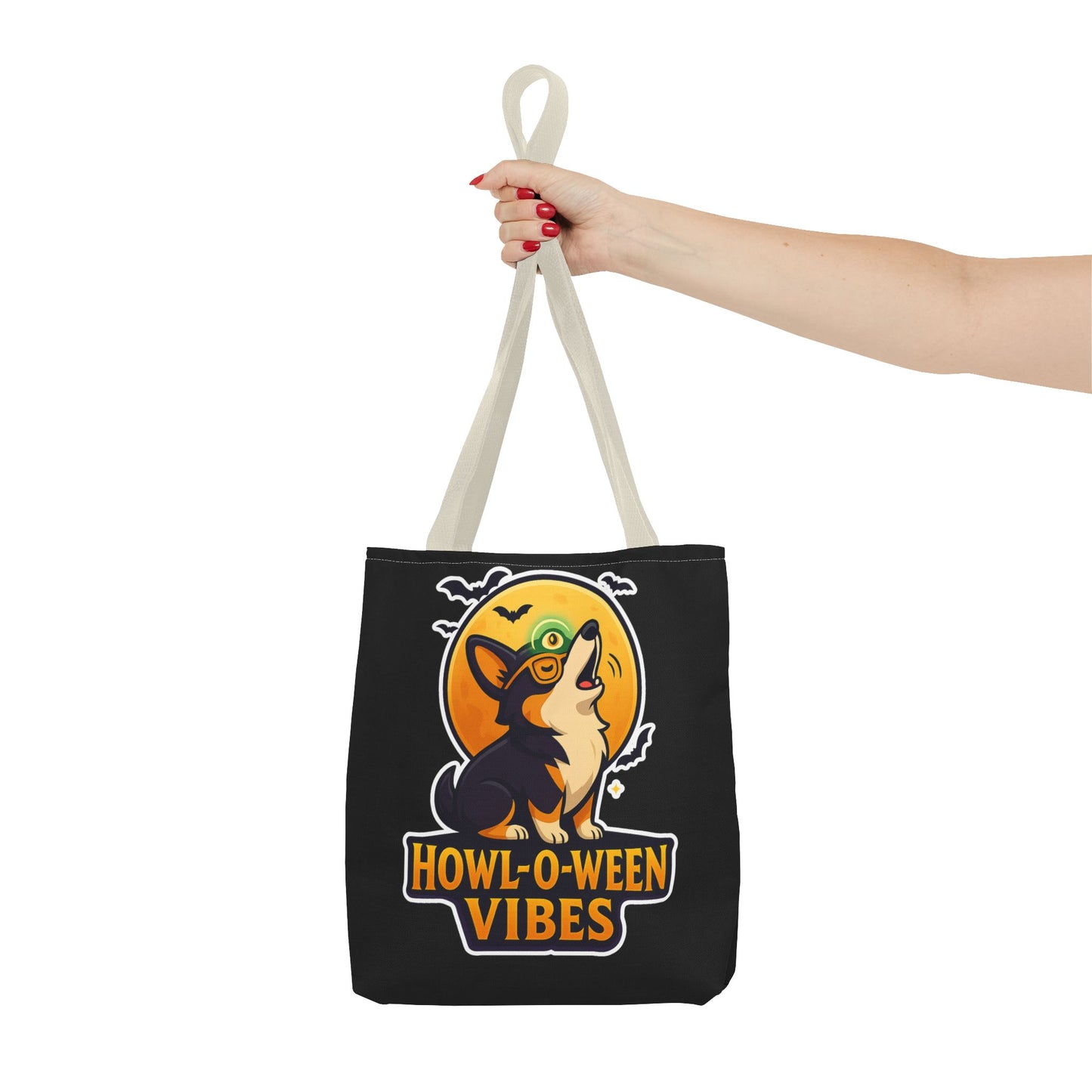 Halloween Dog Lover Tote Bag | Howl-O-Ween Vibes, Cute Dog Tote, Pet Owner Gift, Trick or Treat Bag, Fall Accessory