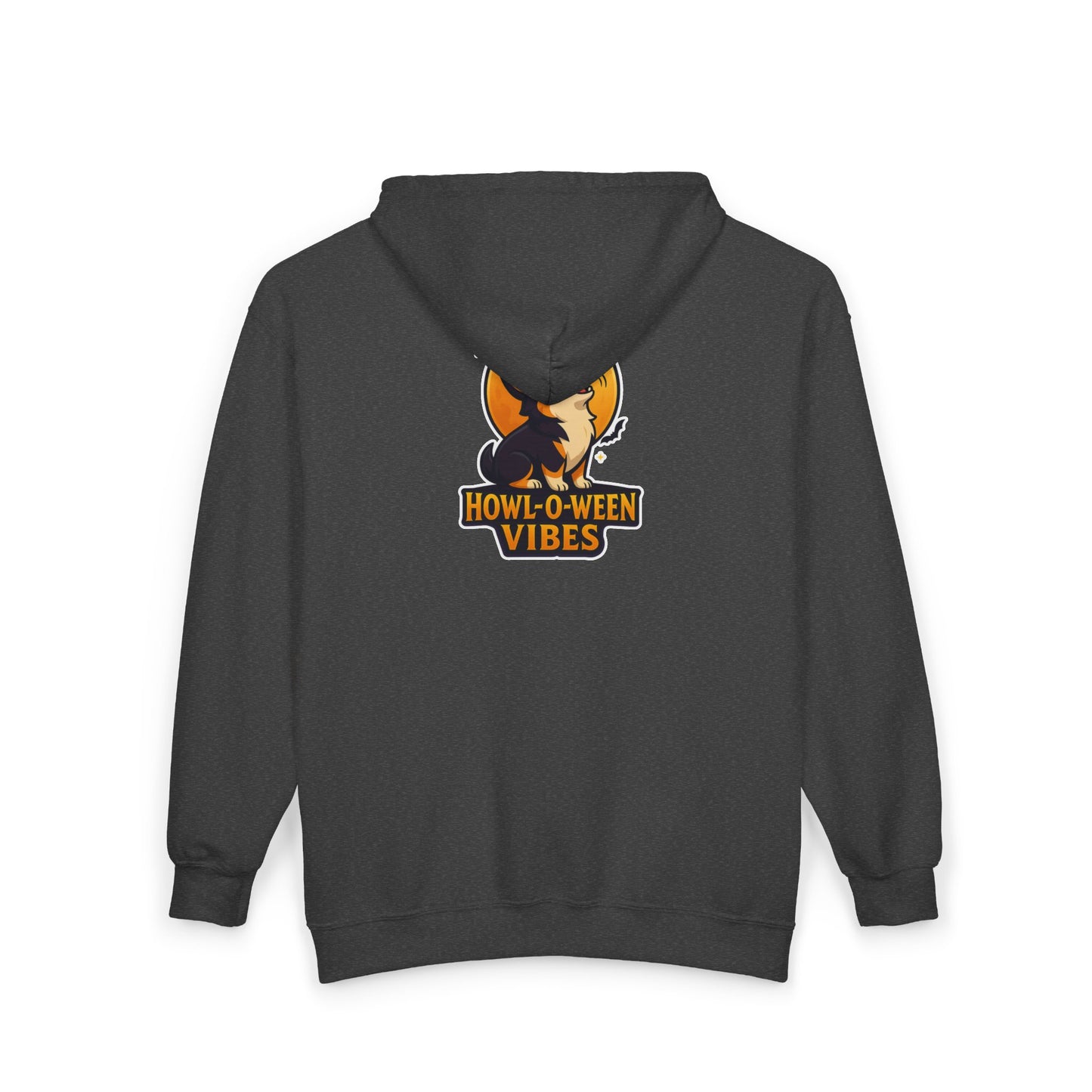 Corgi Pun Howl-o-ween Zip Up Hoodie
