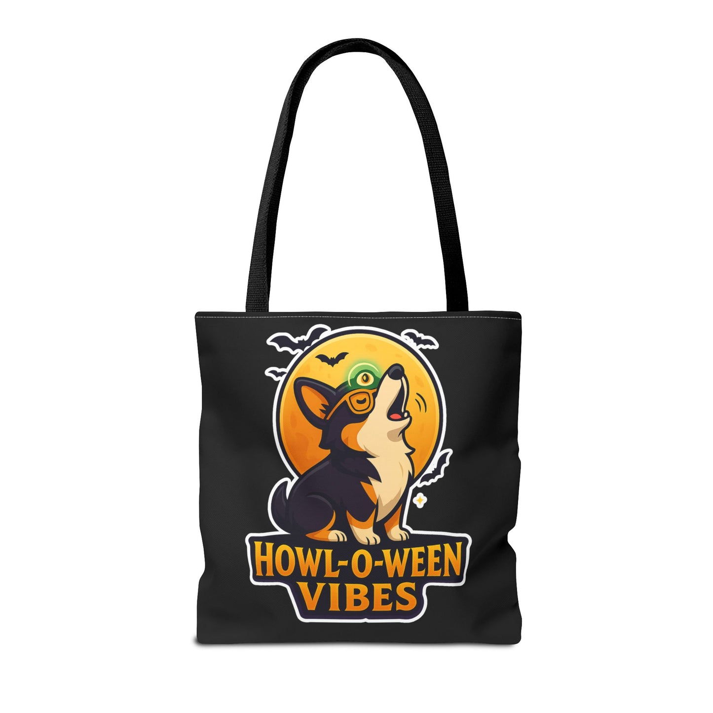 Halloween Dog Lover Tote Bag | Howl-O-Ween Vibes, Cute Dog Tote, Pet Owner Gift, Trick or Treat Bag, Fall Accessory